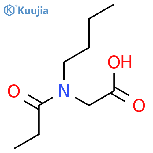 Glycine, N-butyl-N-(1-oxopropyl)- structure