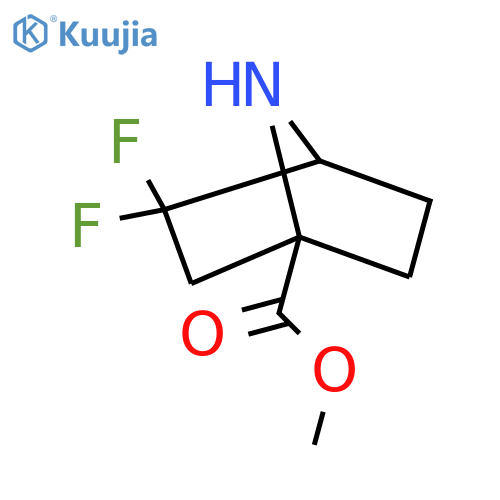 Methyl 3,3-difluoro-7-azabicyclo[2.2.1]heptane-1-carboxylate structure