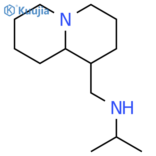 (octahydro-1H-quinolizin-1-yl)methyl(propan-2-yl)amine structure