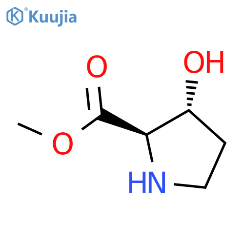 methyl (2R,3R)-3-hydroxypyrrolidine-2-carboxylate structure