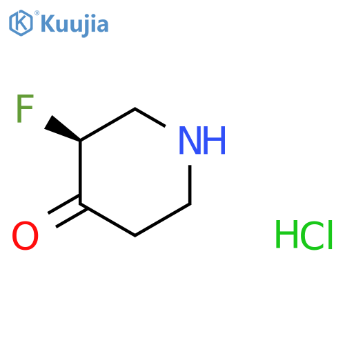 (3S)-3-fluoropiperidin-4-one;hydrochloride structure