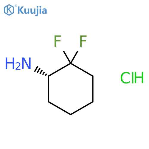 (1S)-2,2-Difluorocyclohexan-1-amine hydrochloride structure