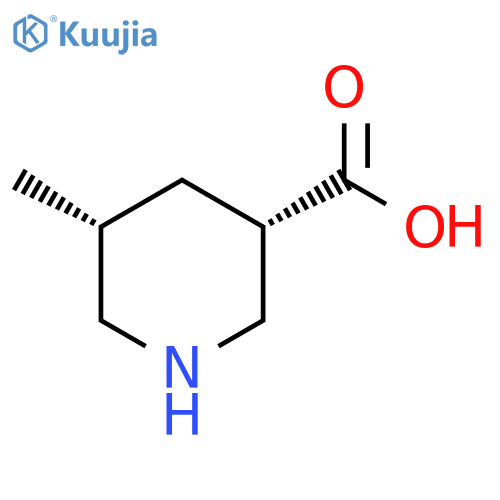 (3S,5R)-5-methylpiperidine-3-carboxylic acid structure