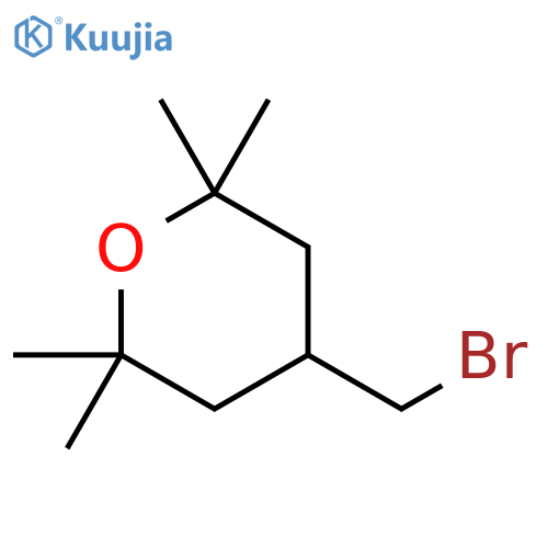 4-(bromomethyl)-2,2,6,6-tetramethyloxane structure
