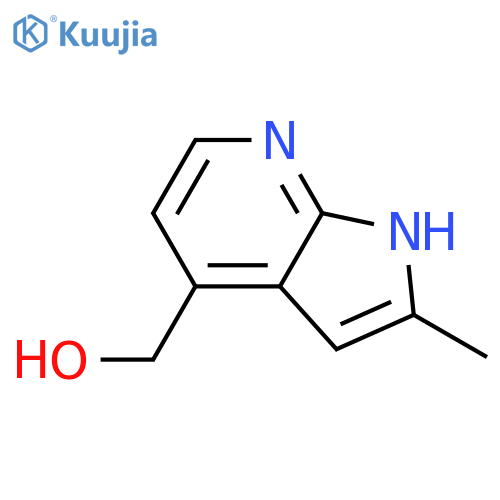 {2-methyl-1H-pyrrolo[2,3-b]pyridin-4-yl}methanol structure