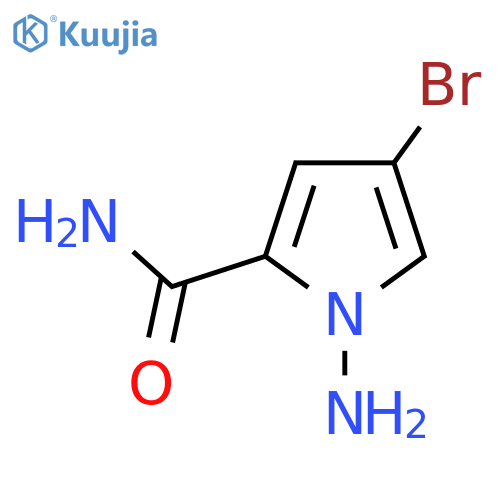 1-Amino-4-bromo-1H-pyrrole-2-carboxamide structure