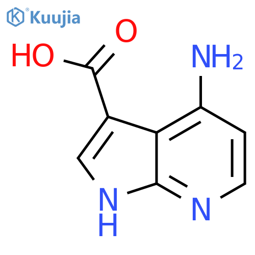 4-amino-1H-pyrrolo[2,3-b]pyridine-3-carboxylic acid structure