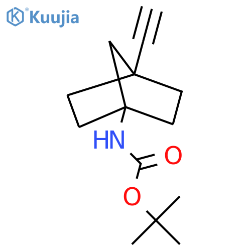 tert-butyl N-{4-ethynylbicyclo[2.2.1]heptan-1-yl}carbamate structure