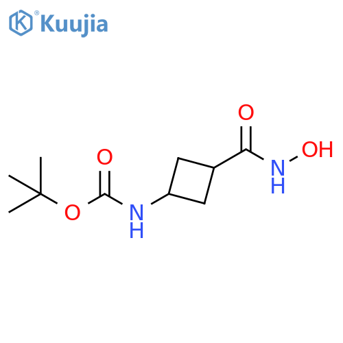 tert-butyl N-[3-(hydroxycarbamoyl)cyclobutyl]carbamate structure