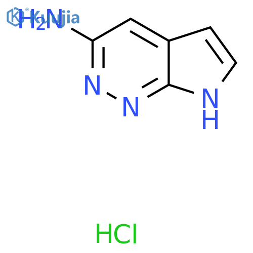 7H-pyrrolo[2,3-c]pyridazin-3-amine;hydrochloride structure