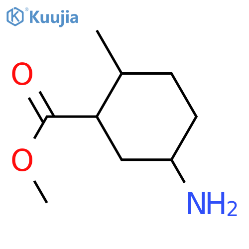 methyl 5-amino-2-methyl-cyclohexanecarboxylate structure