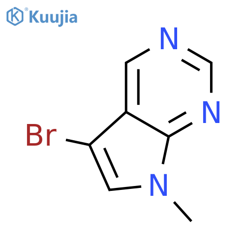 5-Bromo-7-methyl-7H-pyrrolo[2,3-d]pyrimidine structure