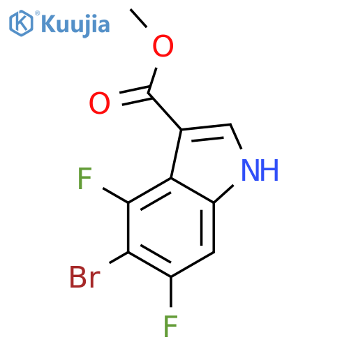 Methyl 5-bromo-4,6-difluoro-1H-indole-3-carboxylate structure