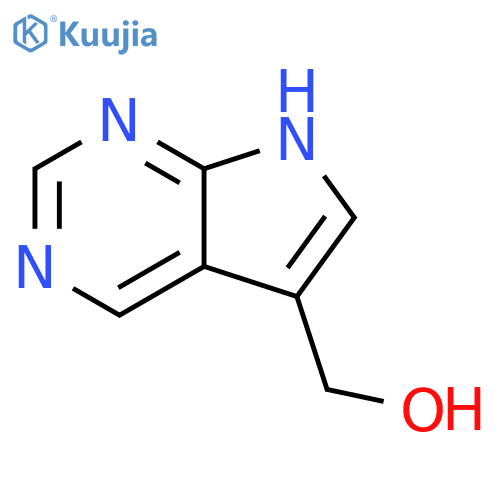 7H-pyrrolo[2,3-d]pyrimidin-5-ylmethanol structure