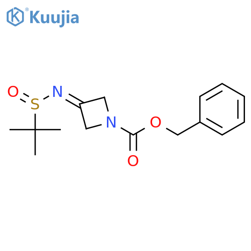 benzyl 3-tert-butylsulfinyliminoazetidine-1-carboxylate structure