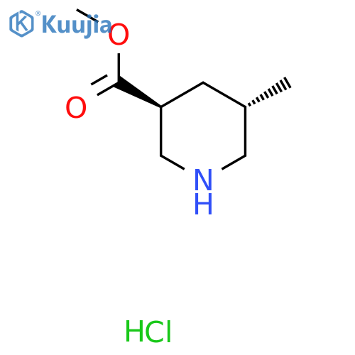 methyl trans-5-methylpiperidine-3-carboxylate hydrochloride structure