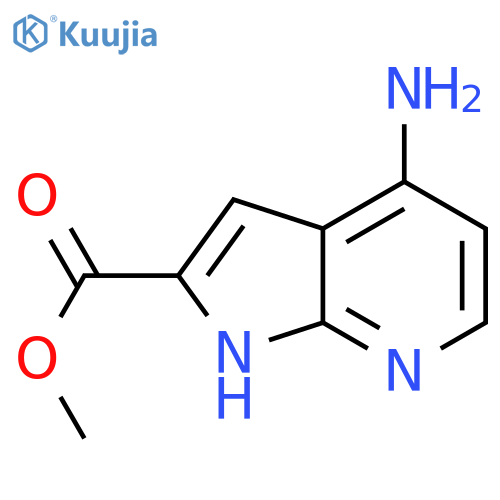 methyl 4-amino-1H-pyrrolo[2,3-b]pyridine-2-carboxylate structure