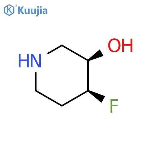 cis-4-Fluoro-piperidin-3-ol structure