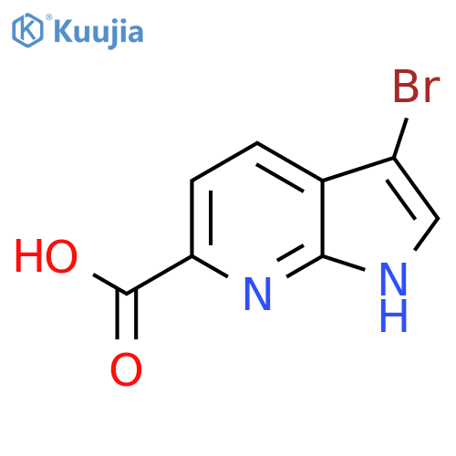 3-Bromo-1H-pyrrolo[2,3-b]pyridine-6-carboxylic acid structure