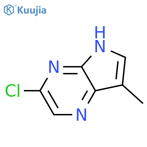 3-chloro-7-methyl-5H-pyrrolo[2,3-b]pyrazine structure
