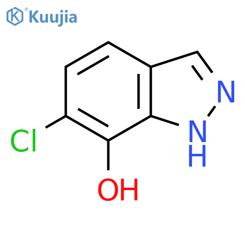 6-chloro-1H-indazol-7-ol structure