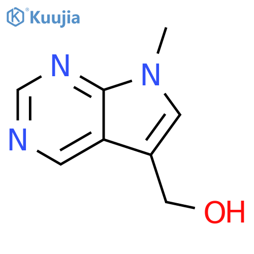{7-methyl-7H-pyrrolo[2,3-d]pyrimidin-5-yl}methanol structure
