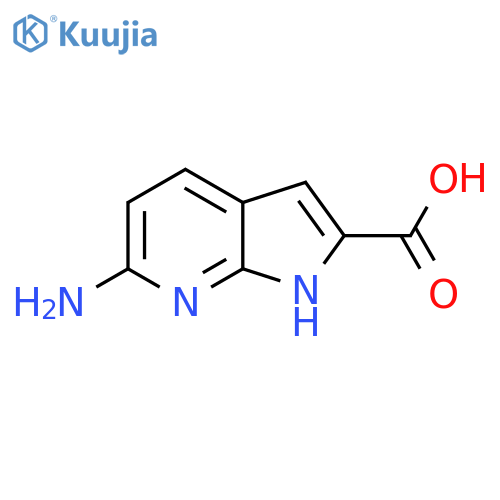6-Amino-1H-pyrrolo[2,3-b]pyridine-2-carboxylic acid structure
