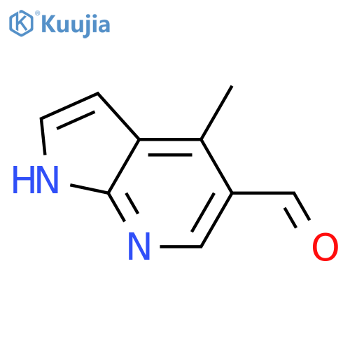 4-methyl-1H-pyrrolo[2,3-b]pyridine-5-carbaldehyde structure