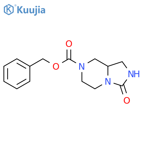 benzyl 3-oxo-octahydroimidazolidino[1,5-a]piperazine-7-carboxylate structure