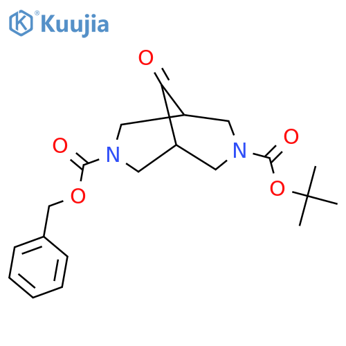 3-benzyl 7-tert-butyl 9-oxo-3,7-diazabicyclo[3.3.1]nonane-3,7-dicarboxylate structure