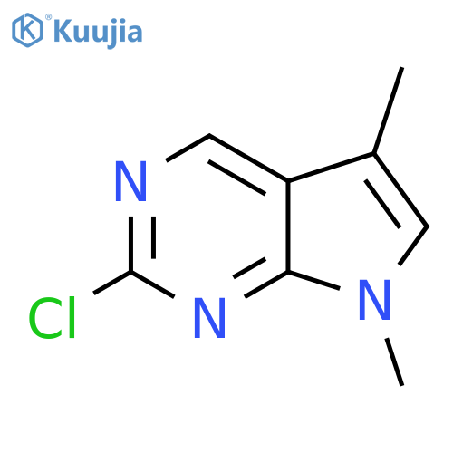 2-Chloro-5,7-dimethyl-7H-pyrrolo[2,3-d]pyrimidine structure