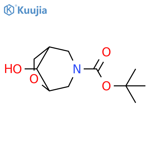 tert-butyl 8-hydroxy-6-oxa-3-azabicyclo[3.2.1]octane-3-carboxylate structure