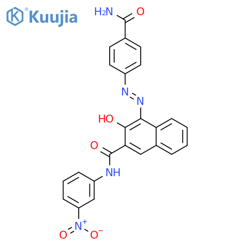 2-Naphthalenecarboxamide,4-[2-[4-(aminocarbonyl)phenyl]diazenyl]-3-hydroxy-N-(3-nitrophenyl)- structure