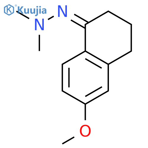 1(2H)-Naphthalenone, 3,4-dihydro-6-methoxy-, dimethylhydrazone structure