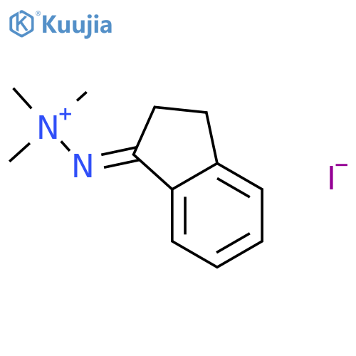 Hydrazinium,1-(2,3-dihydro-1H-inden-1-ylidene)-2,2,2-trimethyl-, iodide (1:1) structure