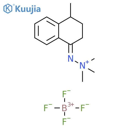 Hydrazinium, 2-(3,4-dihydro-4-methyl-1(2H)-naphthylidene)-1,1,1-trimethyl-, tetrafluoroborate(1-) (1:1) structure