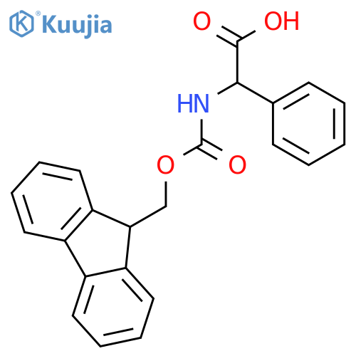 2-({(9H-fluoren-9-yl)methoxycarbonyl}amino)-2-phenylacetic acid structure