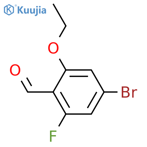 4-bromo-2-ethoxy-6-fluorobenzaldehyde structure