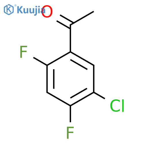 1-(5-chloro-2,4-difluorophenyl)ethan-1-one structure