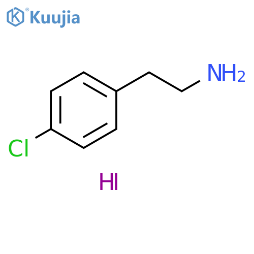 Benzeneethanamine, 4-chloro-, hydriodide (1:1) structure