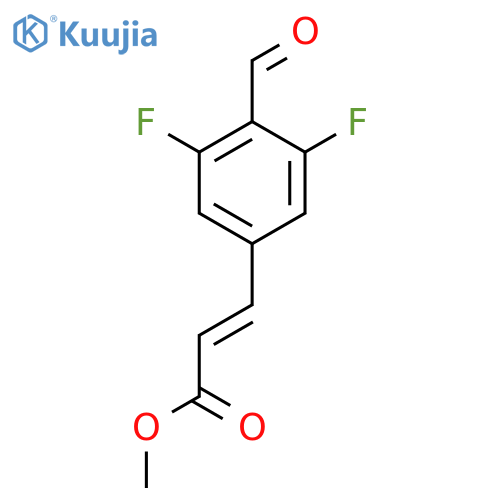 methyl (2E)-3-(3,5-difluoro-4-formylphenyl)prop-2-enoate structure