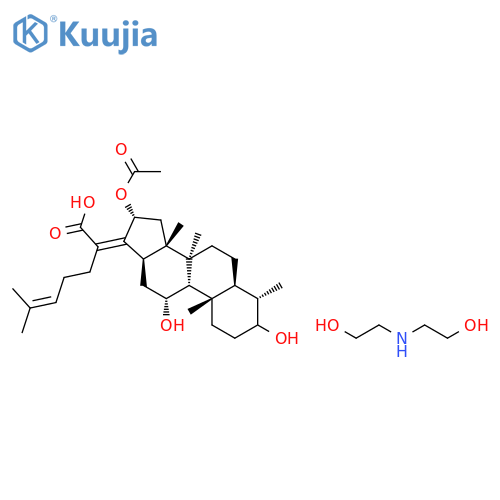 Diethanolamine fusidate structure
