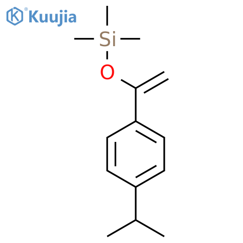 Benzene, 1-(1-methylethyl)-4-[1-[(trimethylsilyl)oxy]ethenyl]- structure