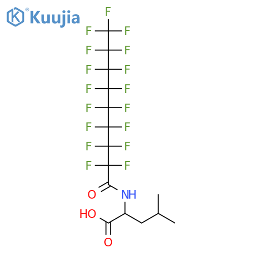 L-Leucine, N-(2,2,3,3,4,4,5,5,6,6,7,7,8,8,9,9,9-heptadecafluoro-1-oxononyl)- structure