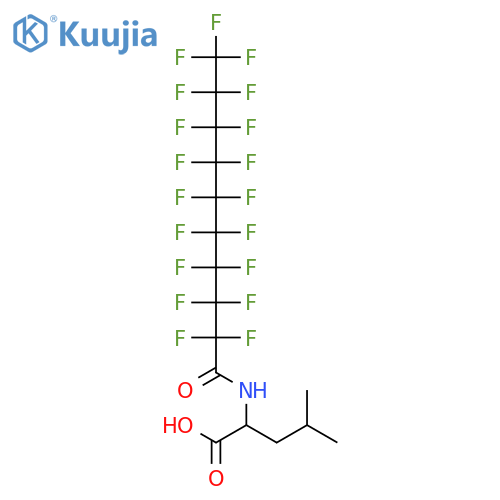 L-Leucine, N-(2,2,3,3,4,4,5,5,6,6,7,7,8,8,9,9,10,10,10-nonadecafluoro-1-oxodecyl)- structure