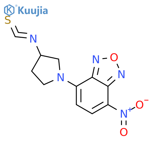 (R)-(-)-NBD-Py-NCS=(R)-(-)-4-(3-Isothiocyanatopyrrolidin-1-yl)-7-nitro-2,1,3-benzoxadiazole structure