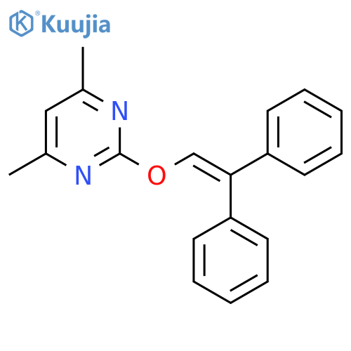 2-((2,2-Diphenylvinyl)oxy)-4,6-dimethylpyrimidine structure