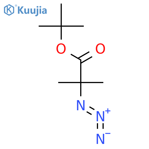 Propanoic acid, 2-azido-2-methyl-, 1,1-dimethylethyl ester structure