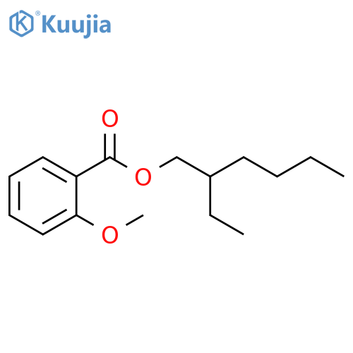 Benzoic acid, 2-methoxy-, 2-ethylhexyl ester structure