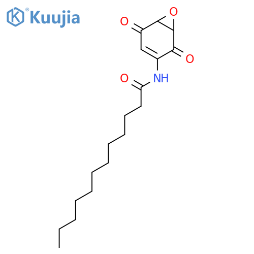 Dodecanamide,N-(2,5-dioxo-7-oxabicyclo[4.1.0]hept-3-en-3-yl)- structure